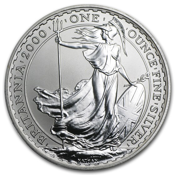 2000 Great Britain 1 oz Silver Britannia BU