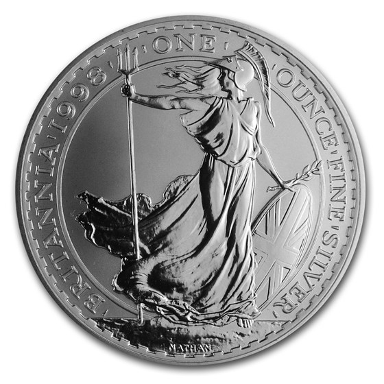1998 Great Britain 1 oz Silver Britannia BU