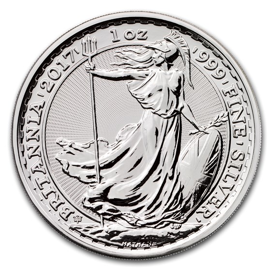 2017 Great Britain 1 oz Silver Britannia (20th Anniversary)