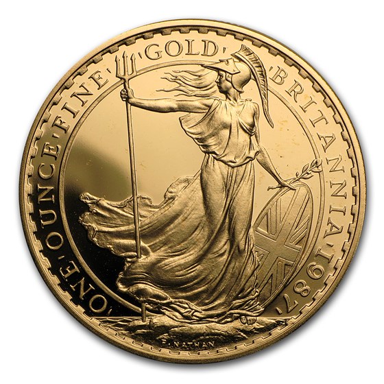 1987 Great Britain 1 oz Gold Britannia Proof