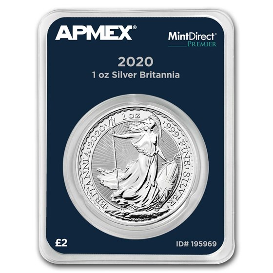 2020 Great Britain 1 oz Silver Britannia (MintDirect® Premier)