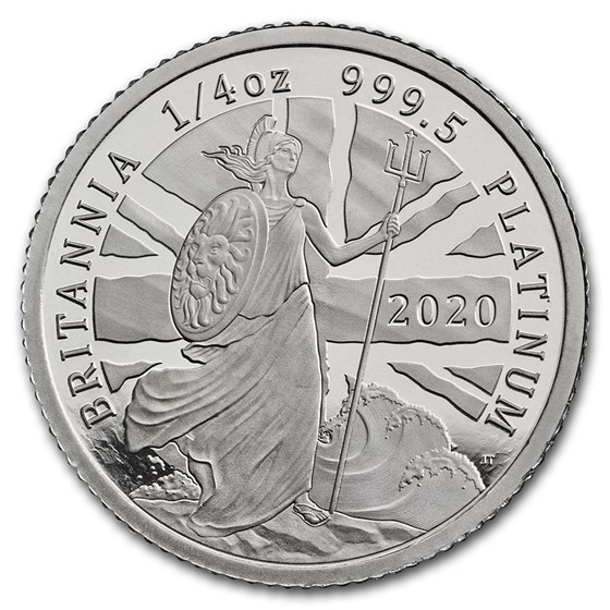 2020 Great Britain 1/4 oz Proof Platinum Britannia