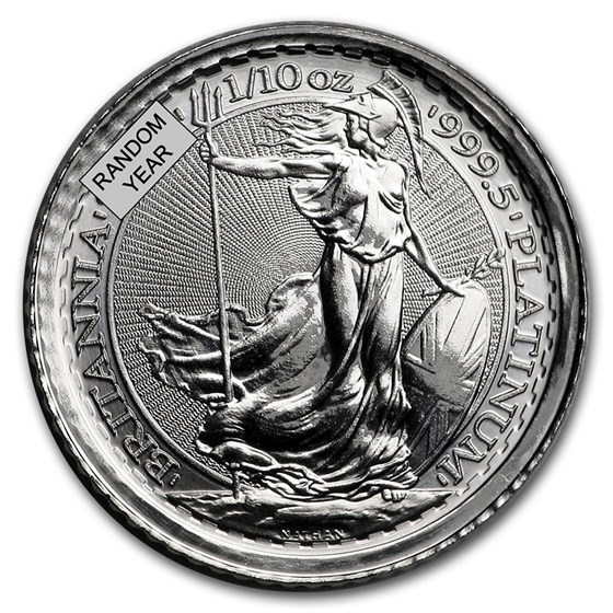 Great Britain 1/10 oz Platinum Britannia (Random Year)