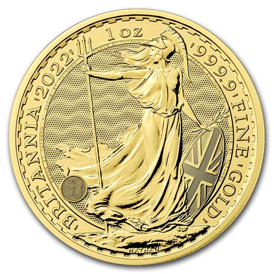 2022 Great Britain 1 oz Gold Britannia BU