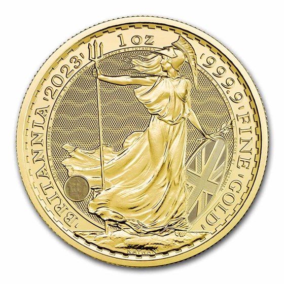 2023 Great Britain 1 oz Gold Britannia BU (Queen Elizabeth II)