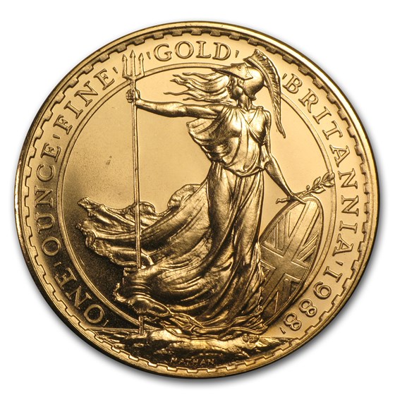 1988 Great Britain 1 oz Gold Britannia BU