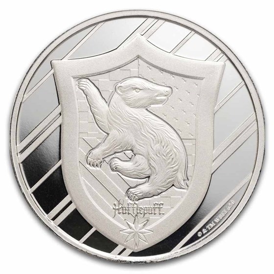Harry Potter 1 oz Silver Houses; Hufflepuff BU