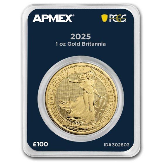 2025 GB 1 oz Gold Britannia MintDirect® Premier + PCGS FS®