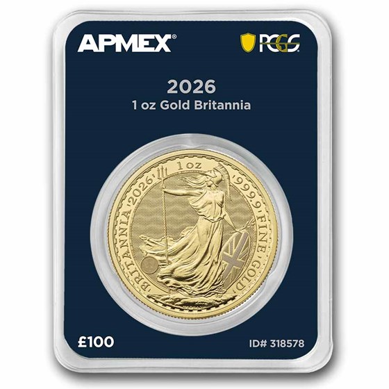 2026 GB 1 oz Gold Britannia MintDirect® Premier + PCGS FS®