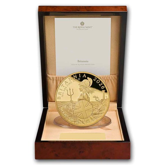 2026 Great Britain 1 Kilo Gold Britannia Proof (w/ Box & COA)