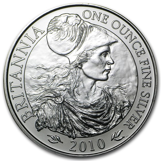 2010 Great Britain 1 oz Silver Britannia BU