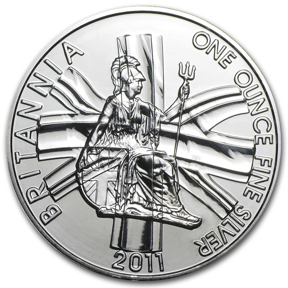 2011 Great Britain 1 oz Silver Britannia BU