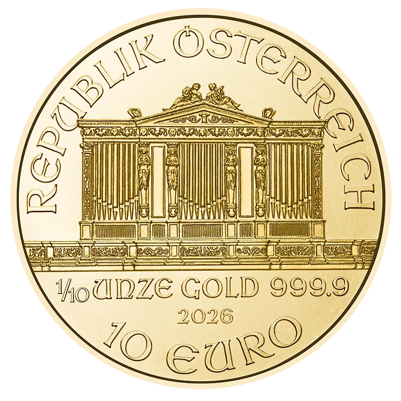 1/10 Ounce Gold Vienna Philharmonic Coin