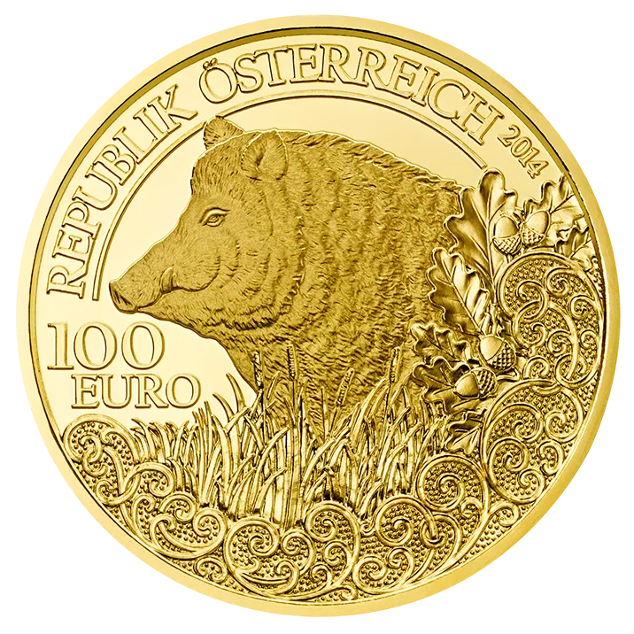 100 Euro Wild Boar Coin P