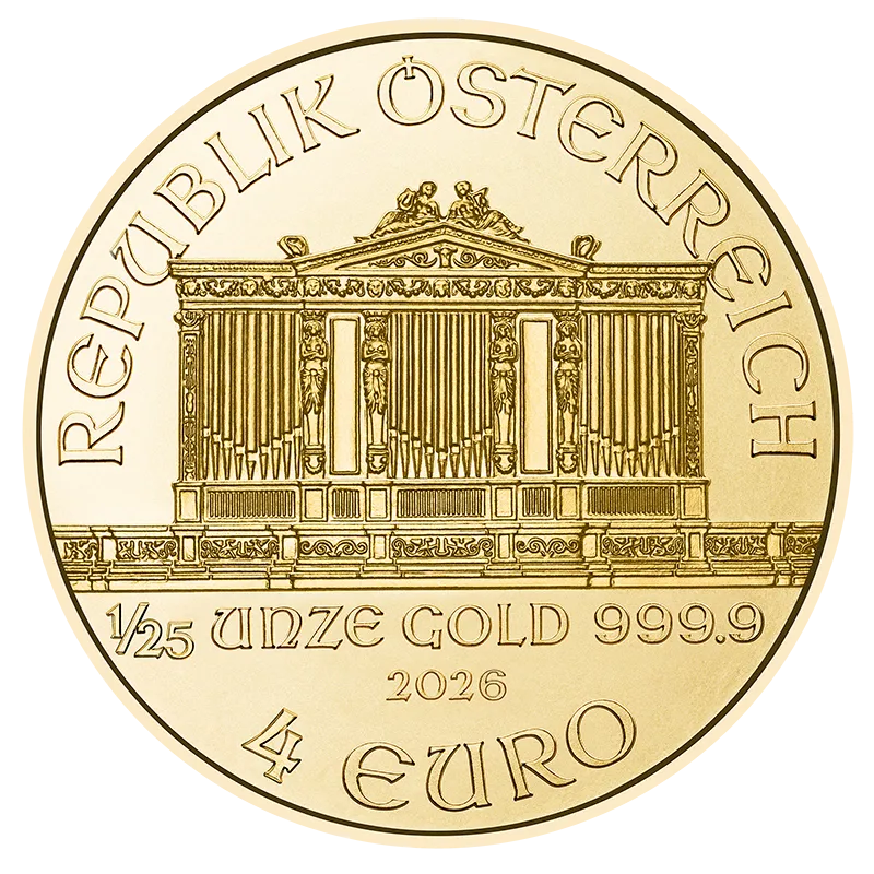 1/25 Ounce Gold Vienna Philharmonic Coin
