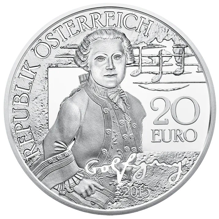 20 Euro Silver Wolfgang: The Wunderkind Coin P