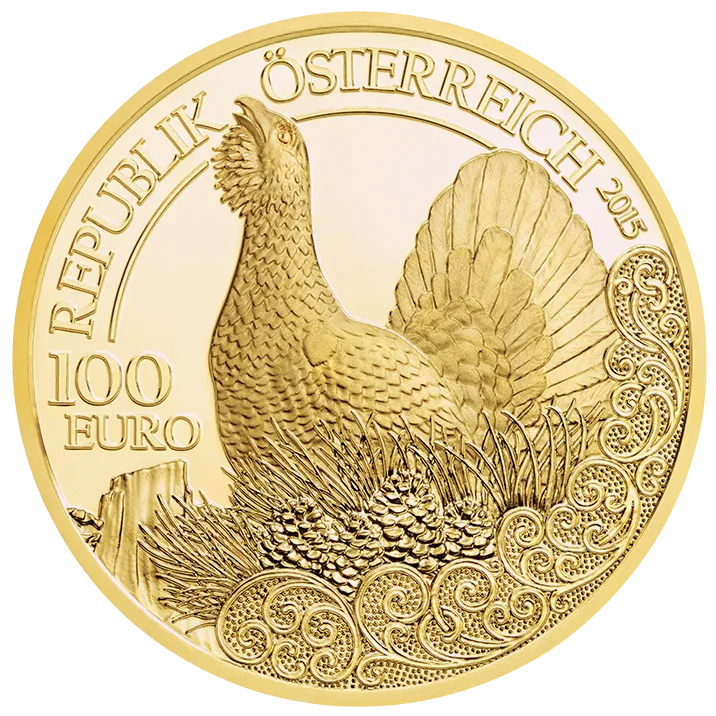100 Euro Capercaillie Coin P