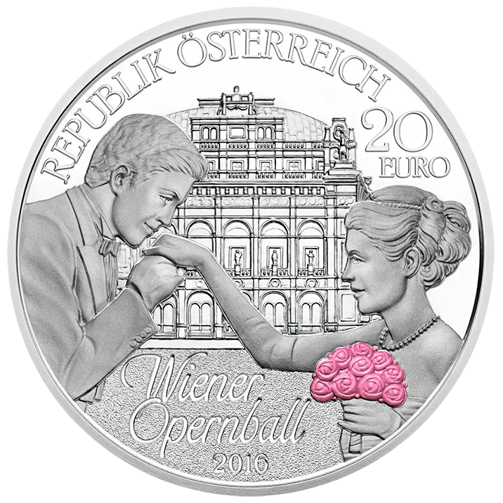 20 Euro Silver Vienna Opera Ball Coin P