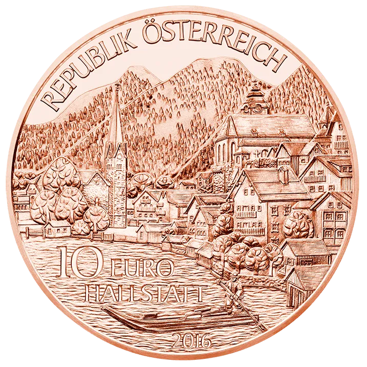 10 Euro Copper Upper Austria Coin Unc