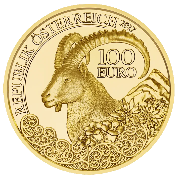 100 Euro Alpine Ibex Coin P