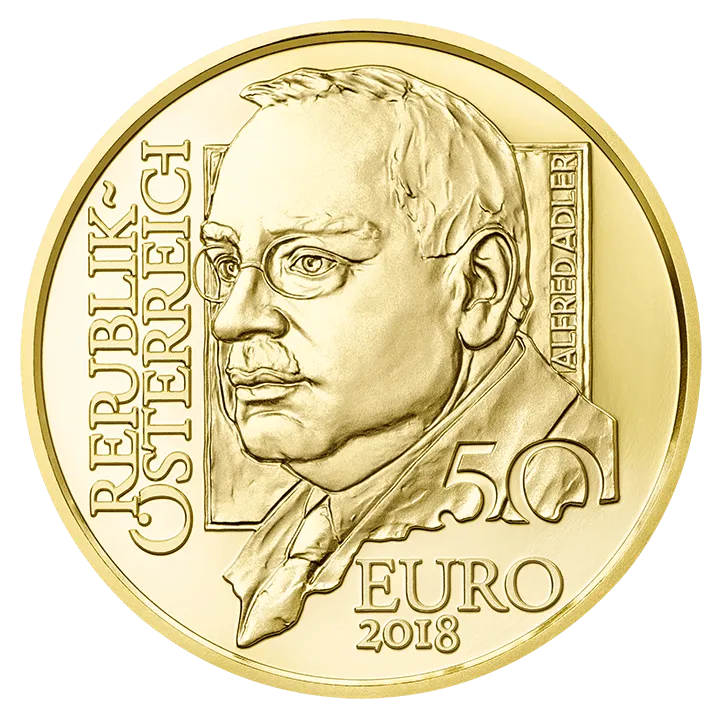 50 Euro Gold Alfred Adler Coin P