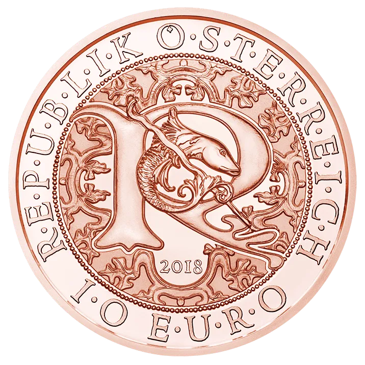 10 Euro Copper Raphael –  The Healing Angel Coin Unc