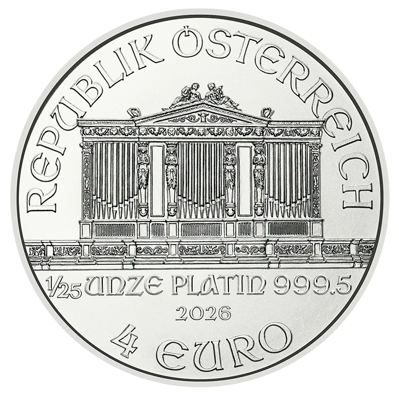 1/25 Ounce Platinum Vienna Philharmonic Coin