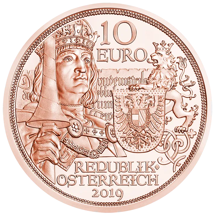 10 Euro Copper Chivalry Coin Unc