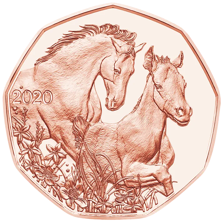 5 Euro Copper Friends for Life Coin Unc