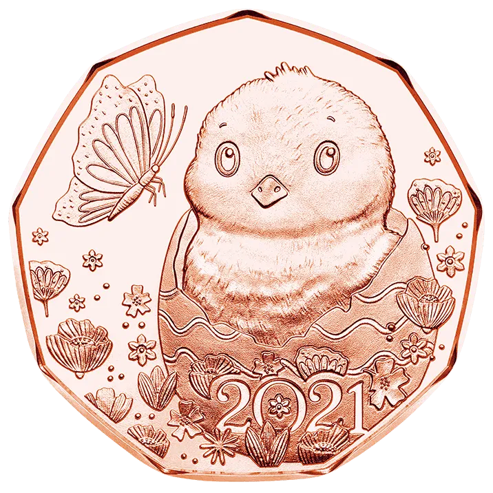5 Euro Copper A little Miracle Coin Unc
