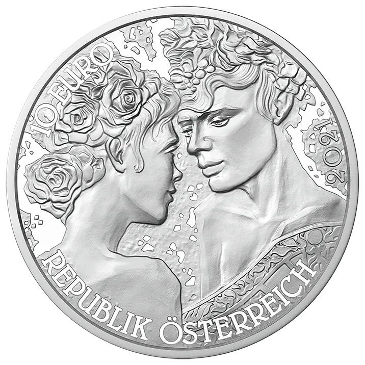 10 Euro Silver Rose Coin SU