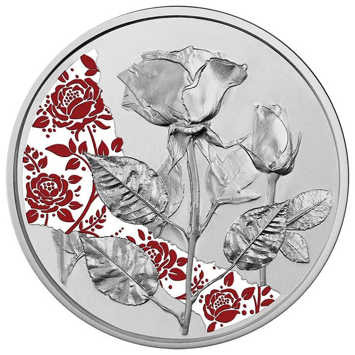 10 Euro Silver Rose Coin P