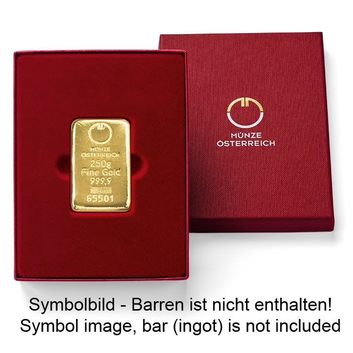 Cardboard Case for 250 Gram Gold Bars
