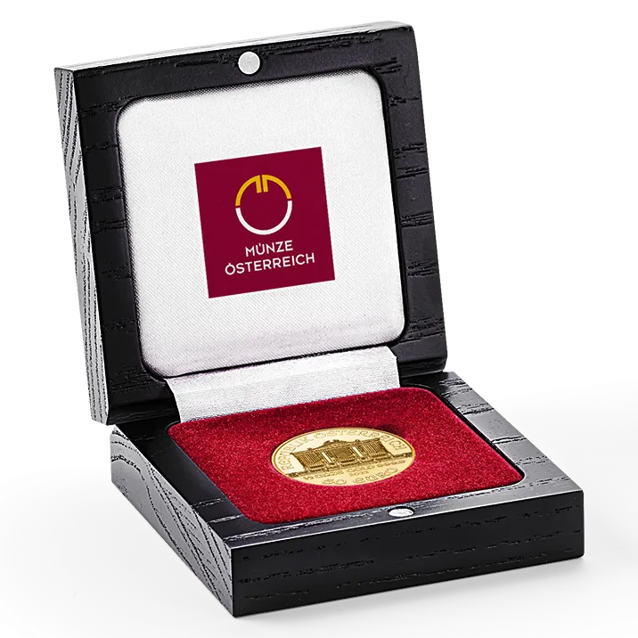 Wooden Case for 1/2 Ounce Vienna Philharmonic Coins
