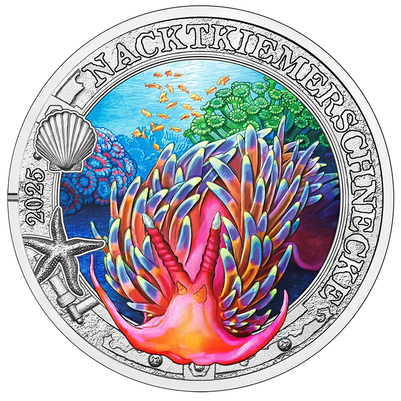 3 Euro Doridid Nudibranch Coin