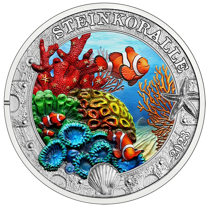 3 Euro Stony Coral Coin
