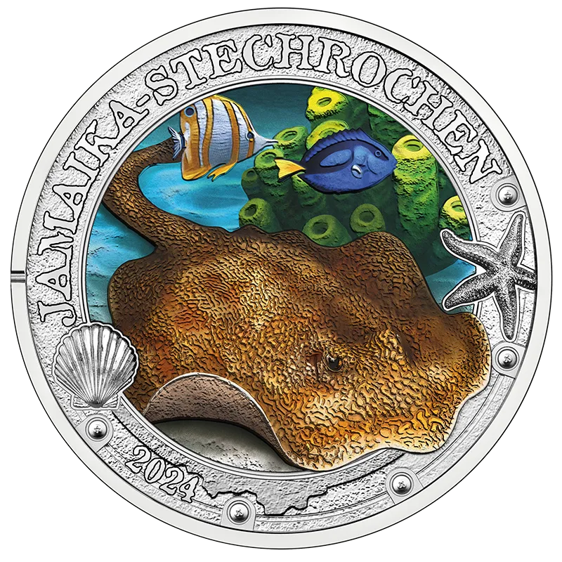 3 Euro Yellow Stingray Coin
