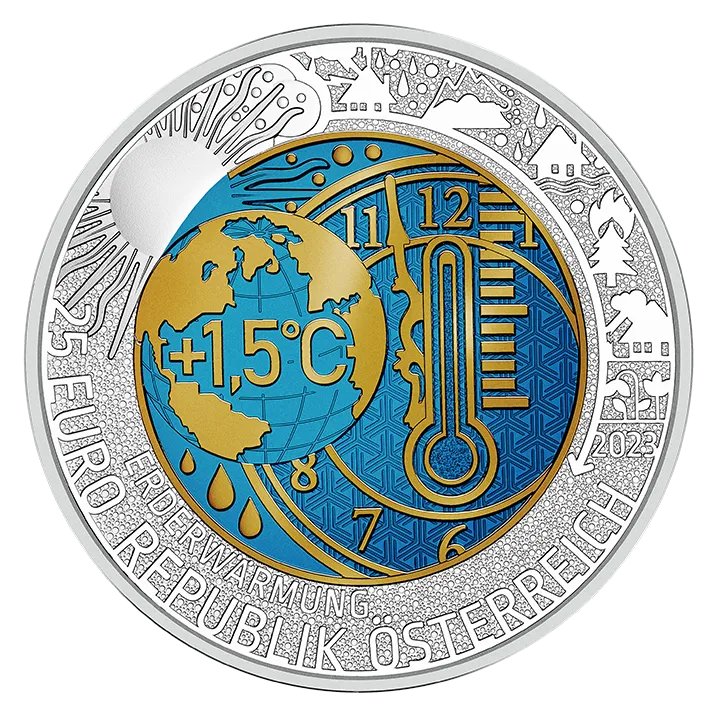 25 Euro Global Heating Coin SU