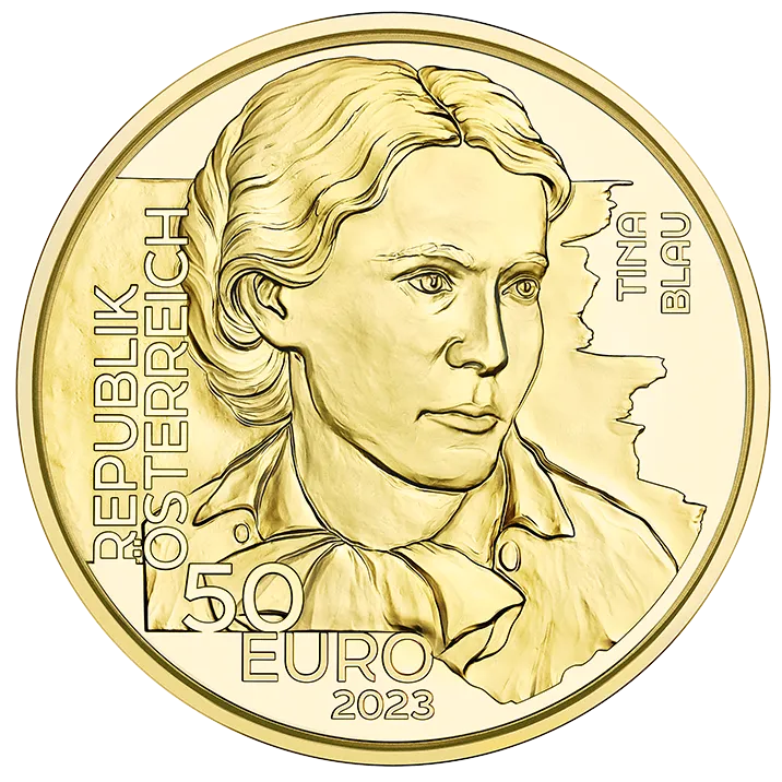 ティナ・ブラウ 50ユーロ金貨 オーストリアの知られざるヒロイン