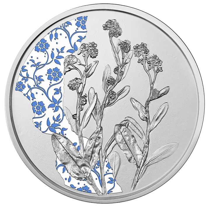10 Euro Silver Forget-Me-Not Coin P