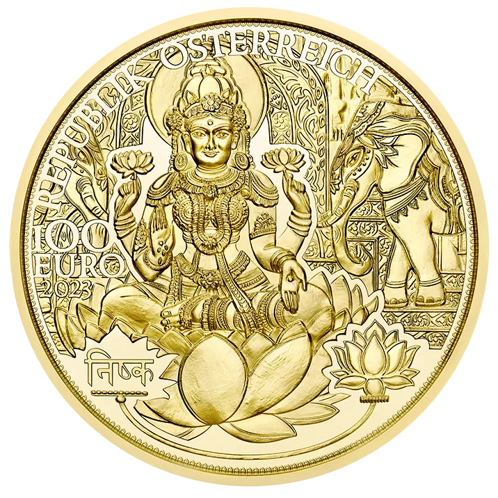 100 Euro Gold of India Coin P