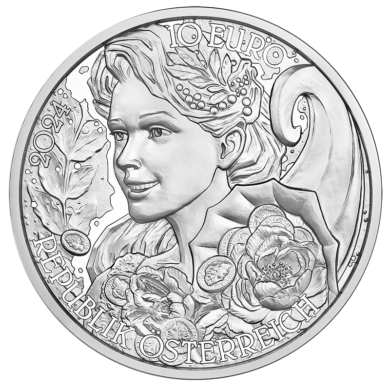 10 Euro Silver Peony Coin P