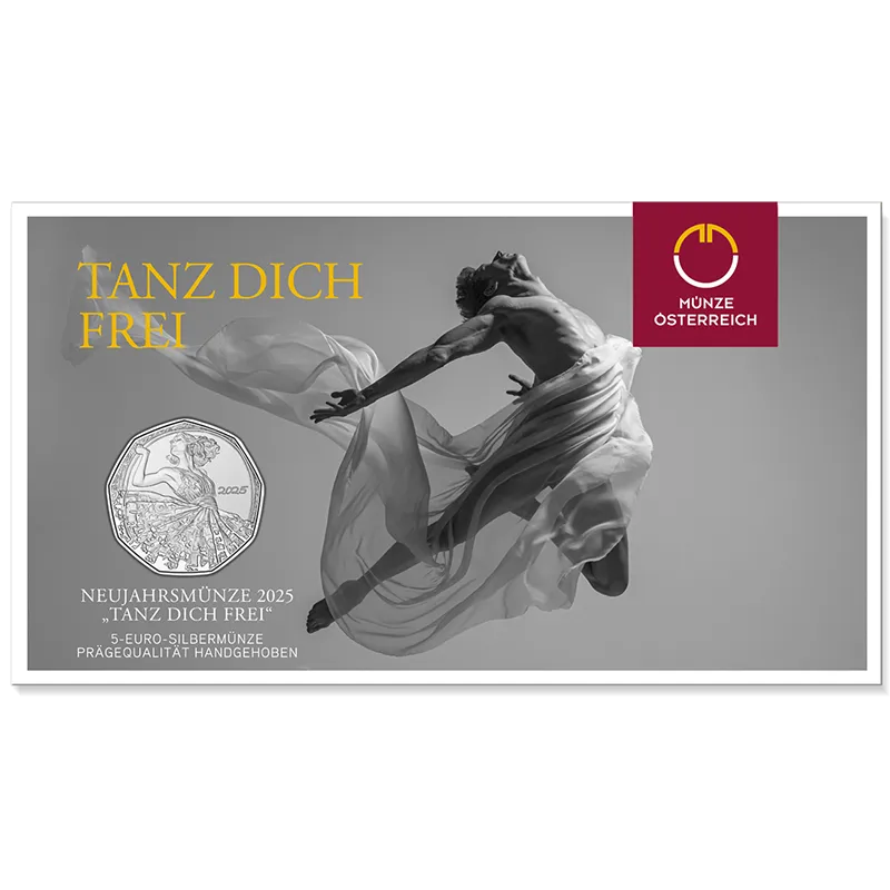 5 Euro Silver Dance Away Coin SU