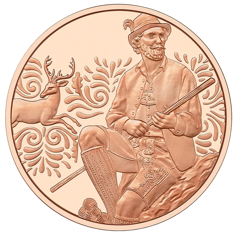 2025年 10ユーロ純銅貨 アウフブレーツェルン 未流通貨