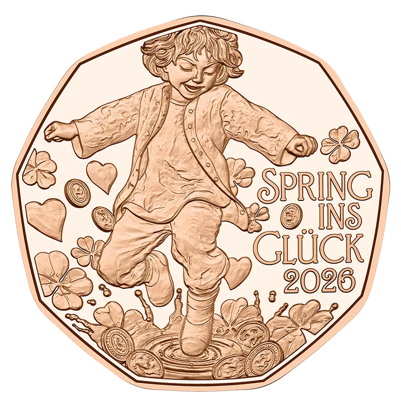 5 Euro Copper Jump for Joy Coin Unc