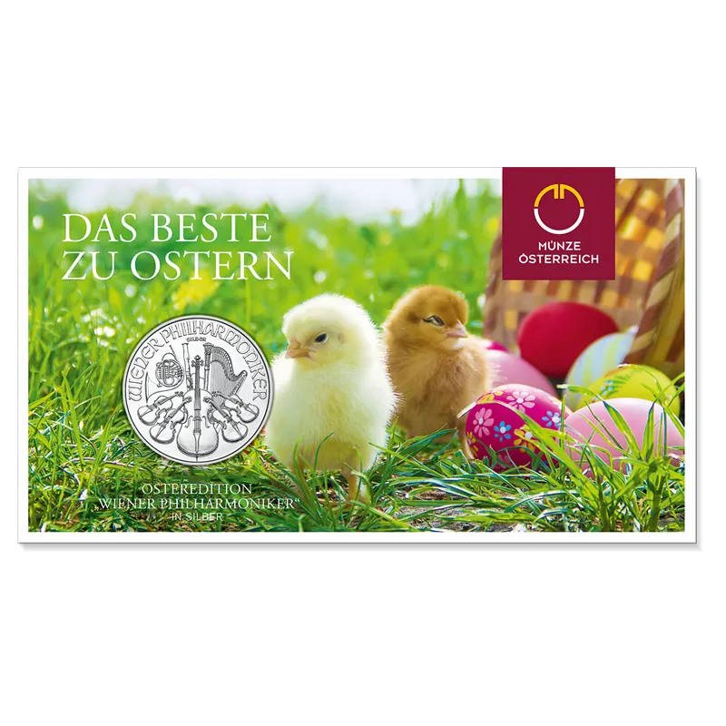 1 Ounce Silver Vienna Philharmonic Coin Easter 2026