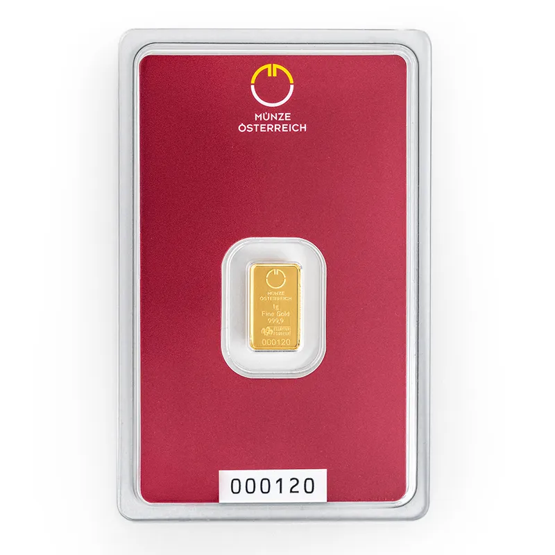 1 Gram Gold Münze Österreich Minted Bar