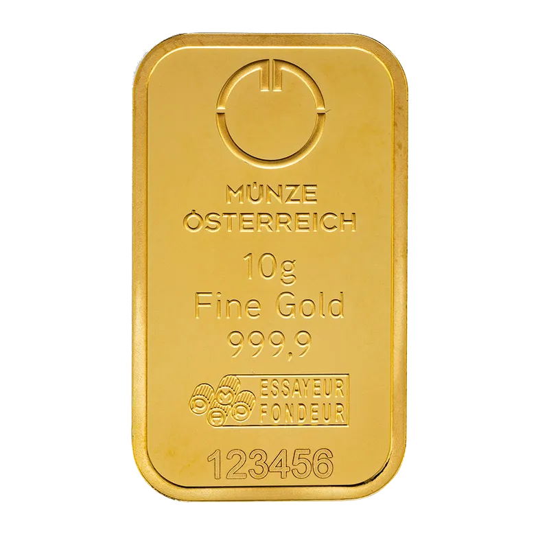 10 Gram Gold Münze Österreich Minted Bar