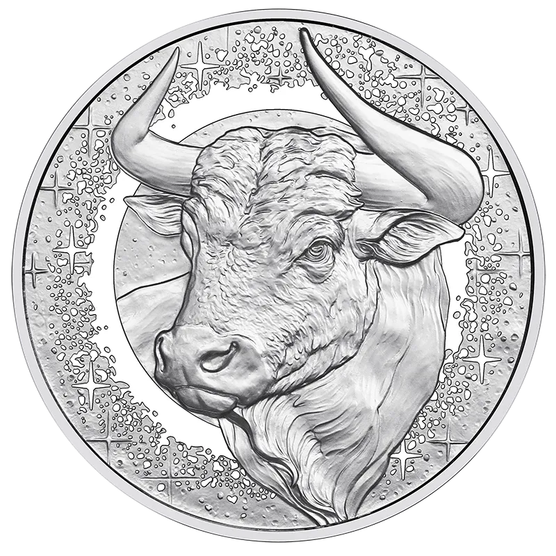 2026年 牡牛座 20ユーロ プルーフ銀貨