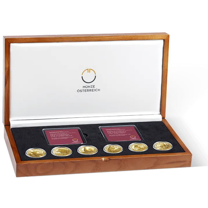 100 Euro Wildlife Gold Coin Set